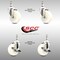 Service Caster 4 Inch 316SS Nylon Wheel Swivel 10mm Threaded Stem Caster Brakes SCC, 2PK SCC-SS316TS20S414-NYS-M1015-2-TLB-2 - alternate 2